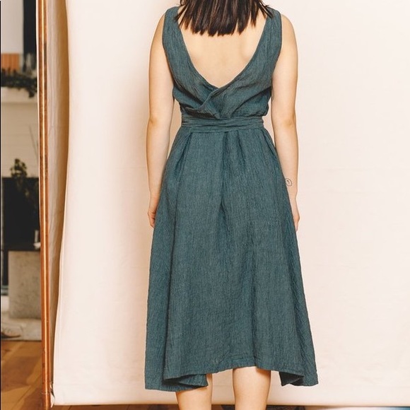 Esby Apparel Casey Linen Dress Size Small - Picture 2 of 9